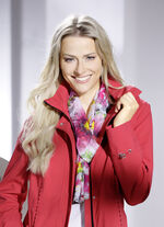 Sjaal met bloemenmotieven 