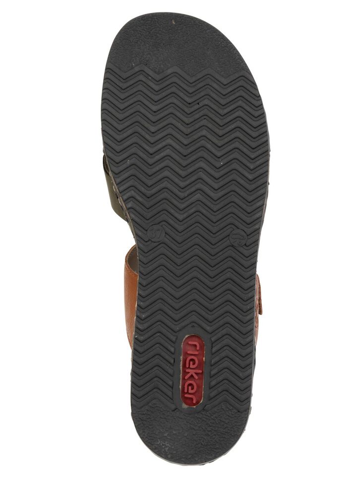 Rieker, lichtgewicht damesmuiltjes, met klittenbandsluiting 