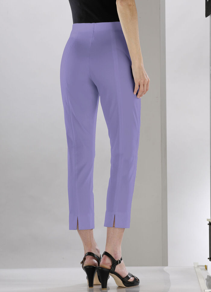 Zachte stretchbroek in 7/8 lengte LAVENDEL