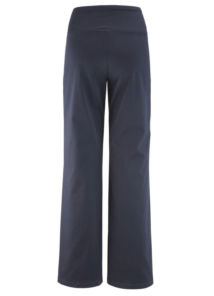 Zachte stretchbroek in modieuze breedte 