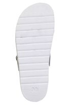 ELENA EDEN, klassieke damesklompen, breedte G, met verstelbare gesp WIT-BONTE