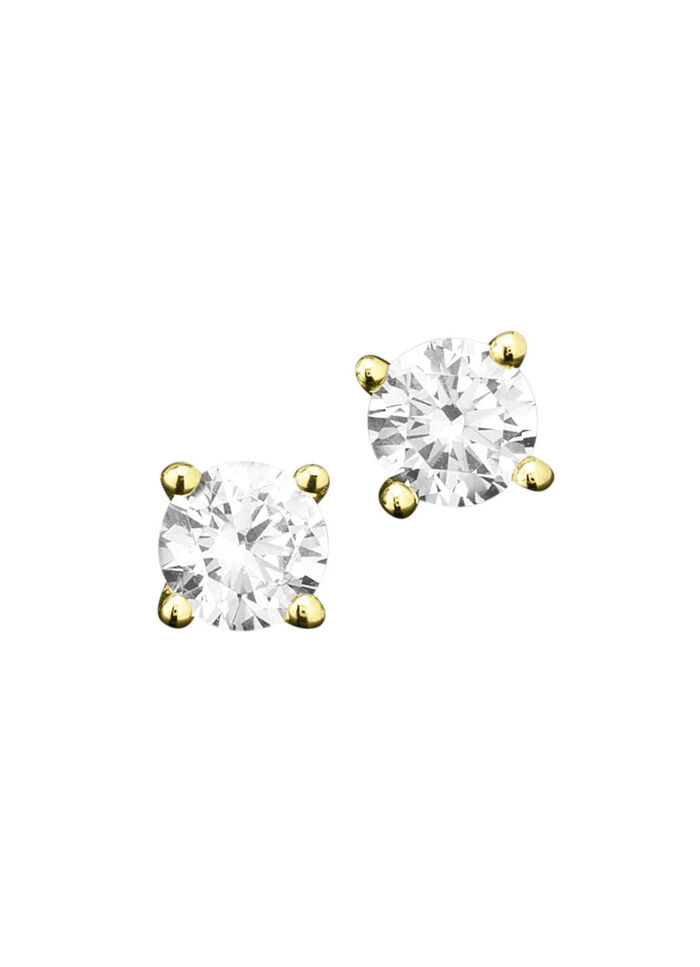 Oorknopjes in witgoud met diamanten 