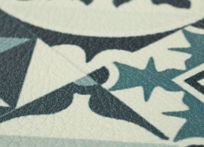 Duurzame keukenloper en vloerkleed in tegeldesign GRIJS