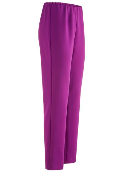 Enkellange broek met aansluitende tailleband 