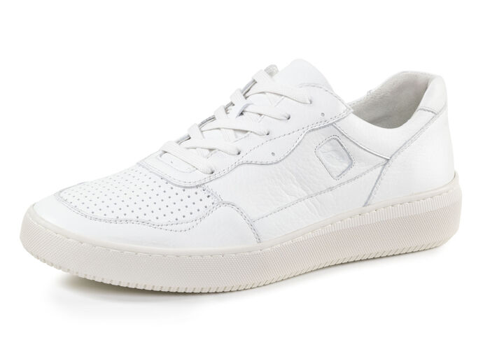 Waldläufer veterschoen van generfd nappaleer NATUURLIJK WIT