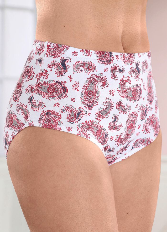 Set van vier slips met elastische band 