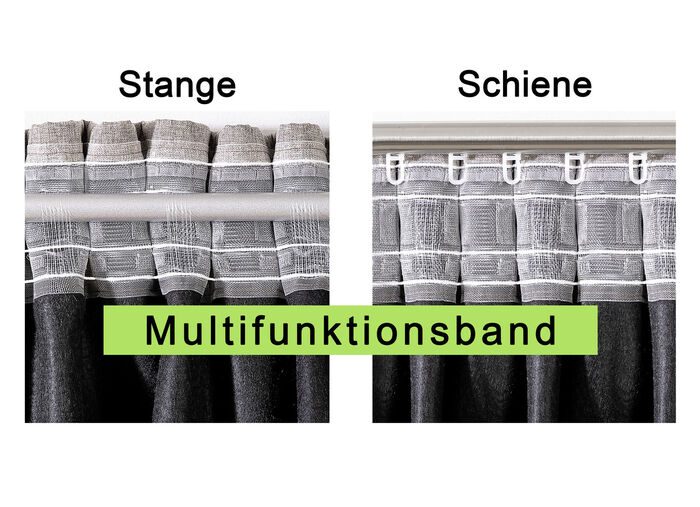 Energiebesparende verduisterende sjaals in linnenlook BEIGE