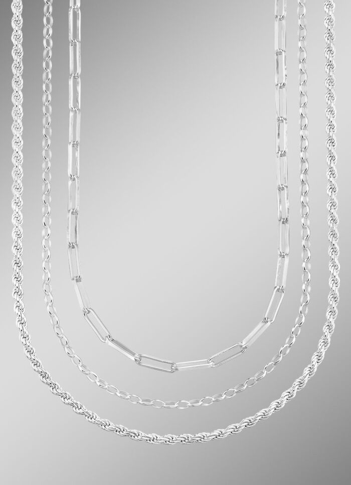 Sieradenset, 3-delig, bestaande uit drie kettingen 