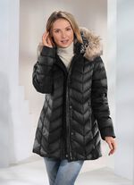 Donsjack met afneembare capuchon 