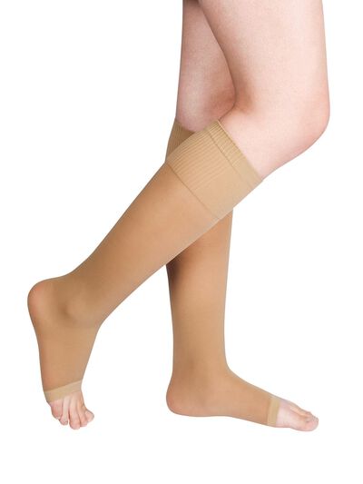 Set van drie steunkniekousen 