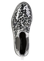 LAURA KENT, trendy regenlaarzen met uitneembare textiel binnenzool ZWART-IJSGRIJS