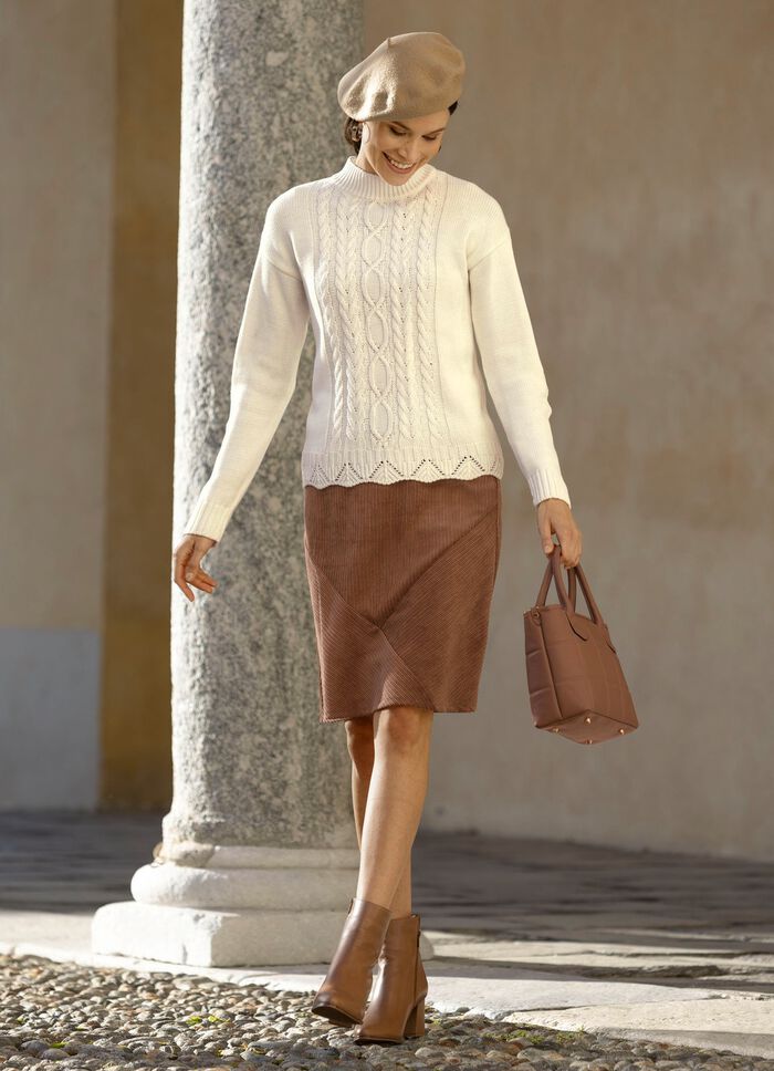 Trui van een structuurmix 