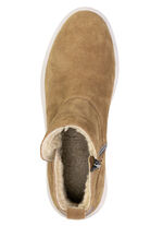 ELENA EDEN, warme dames enkellaarsjes, winterschoenen, breedte H, met uitneembaar voetbed BRAUN
