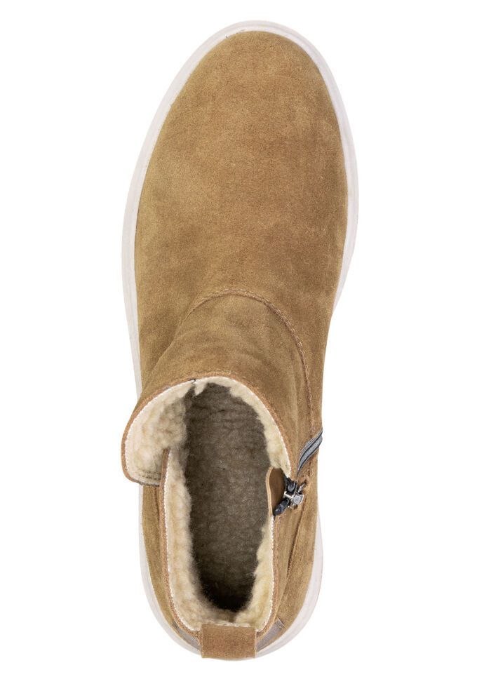 ELENA EDEN, warme dames enkellaarsjes, winterschoenen, breedte H, met uitneembaar voetbed BRAUN