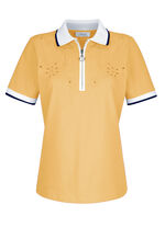 Poloshirt met uitsparingen in 4 kleuren GELB
