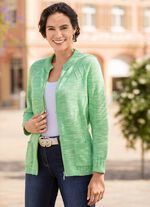 Cardigan met gebreide boord en zakken 