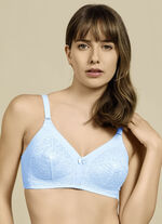 Beha met gevoerde kanten cups BLEU