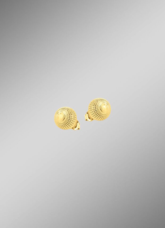 Betoverende bolvormige oorbellen met structuur 