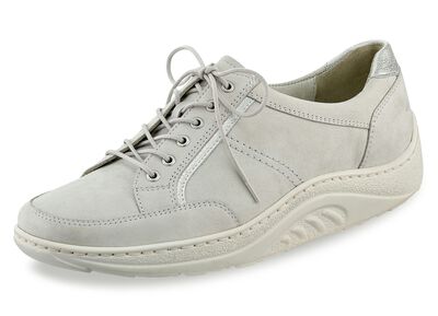 Waldläufer veterschoen met elegante metallic leren inzetstukken 