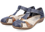 Rieker sandaal in een chique design MARINE-BEIGE-COGNAC