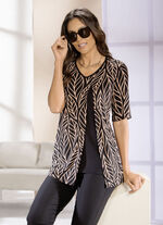 Lang shirt in 2-in-1-look 