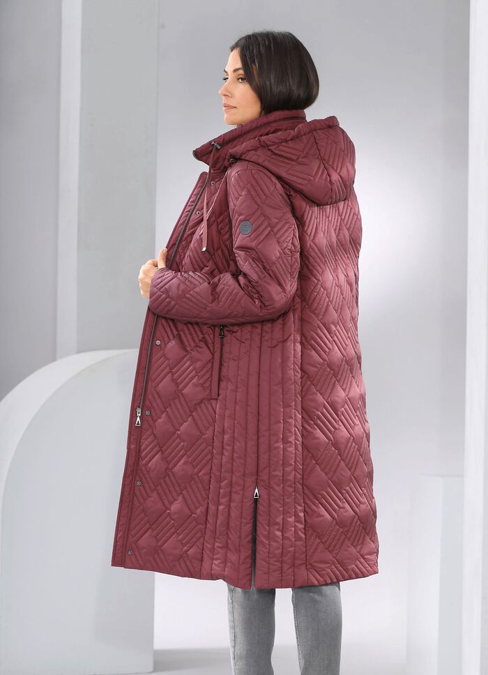 Jas met interessante quilting KASTANJE