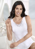 Drie-pack shirts met borduurmotief WEISS