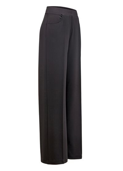Broek met modieuze wijdte 