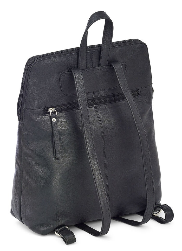 Laurina, rugzak, dames, met twee verstelbare schouderbanden ZWART