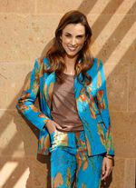 Blazer van hoogwaardig jacquardbreisel 