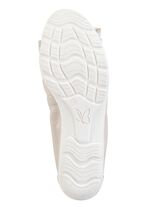 Caprice, chique damesballerina's, breedte G, met elastische band PARELWIT