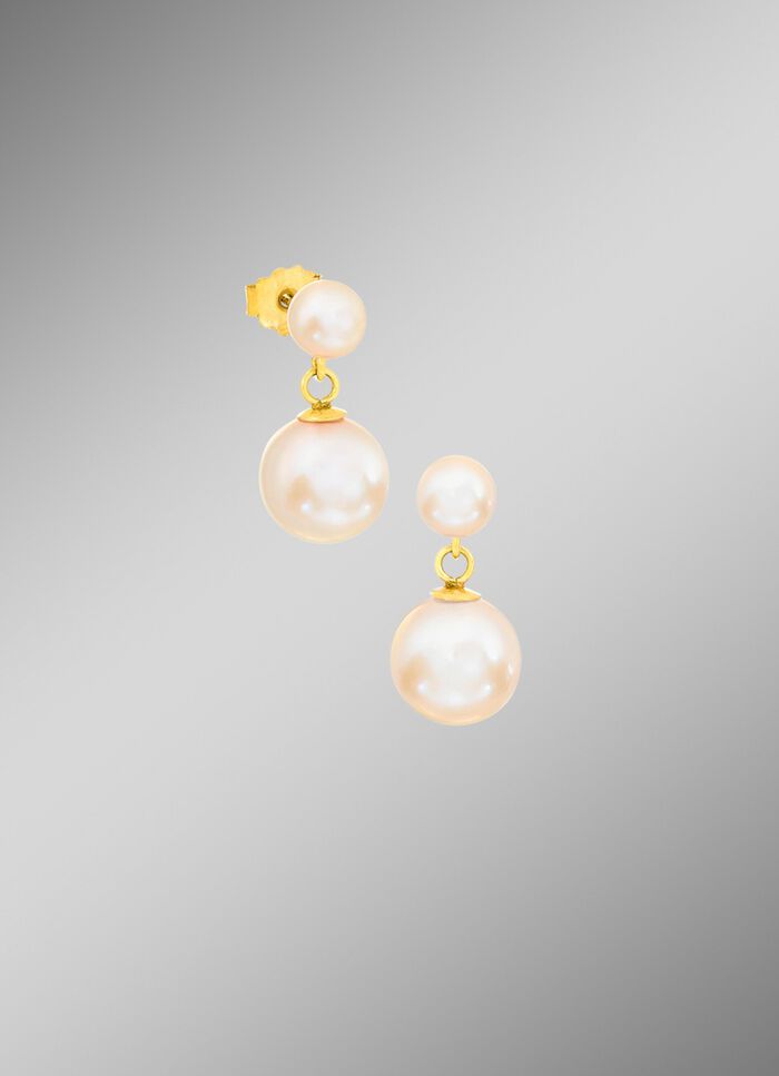 Oorknopjes met gekweekte zoetwaterparels 