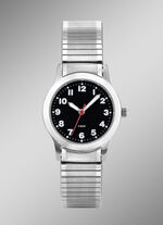 Para-Quartz dameshorloge met roestvrijstalen band 