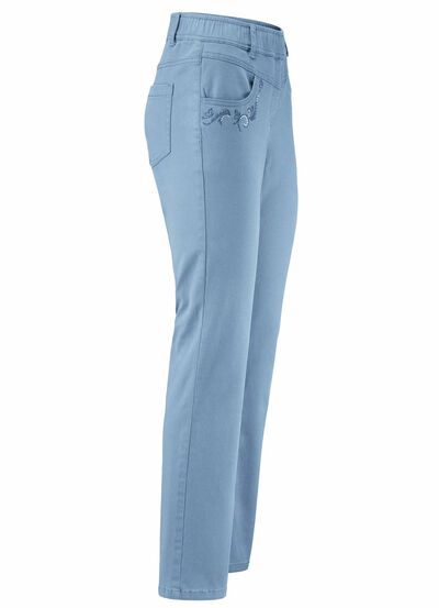 Broek met glinsterende steentjes 
