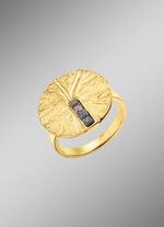 Pure elegantie: damesring met 4 ruwe diamanten 