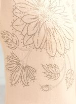 Trui met bloemenversiering met strass 