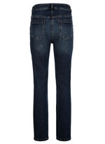 Jeans met strass steentjes en sierstiksels 