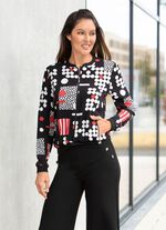 Blousejasje met geribd breisel 