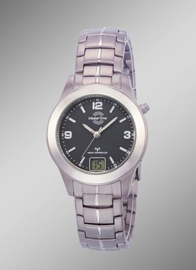 Master Time radiogestuurd dameshorloge gemaakt van titanium 