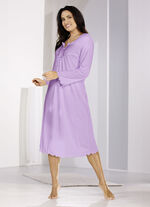 Nachthemd, kuitlengte en gebogen zoom SERING