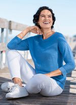 Trui met grafisch structuurpatroon 