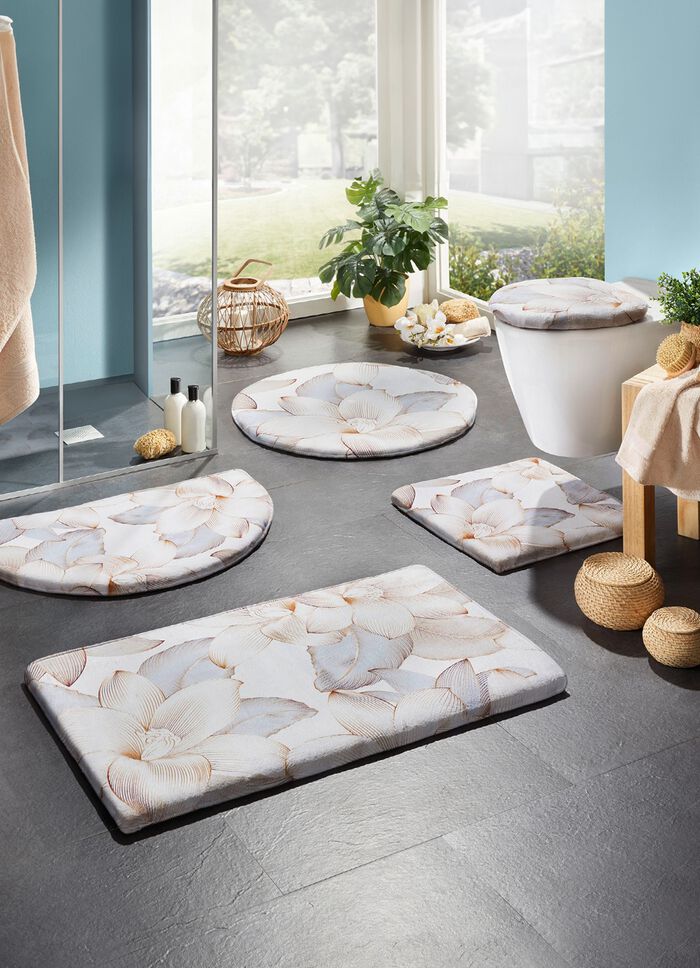 Dromerig zachte badkamerset met lintrand 