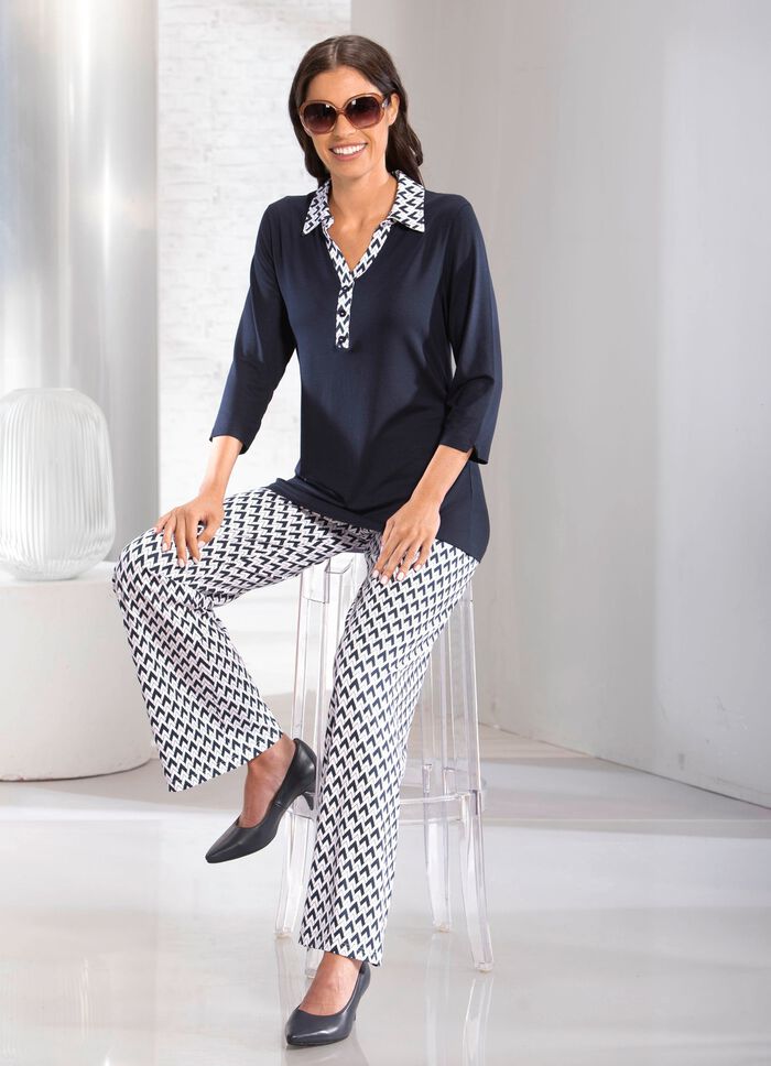 Poloshirt met knoopsluiting 