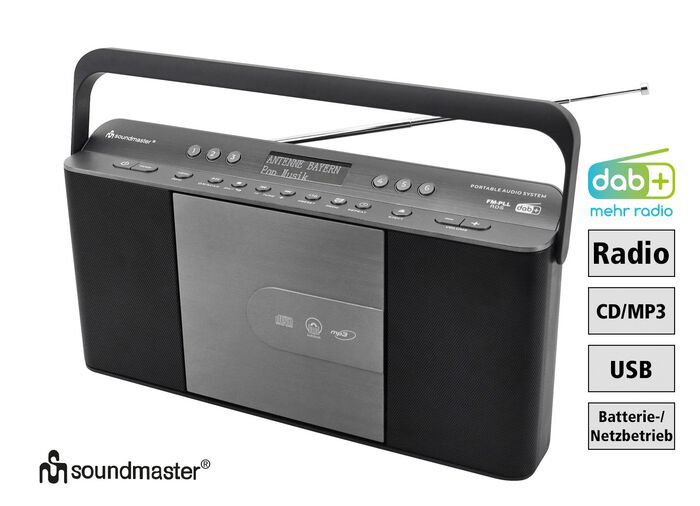 Soundmaster CD draagbare radio RCD1870SW 