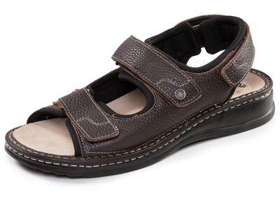 Mubb, klassieke herensandalen, breedte H, met uitneembaar voetbed 