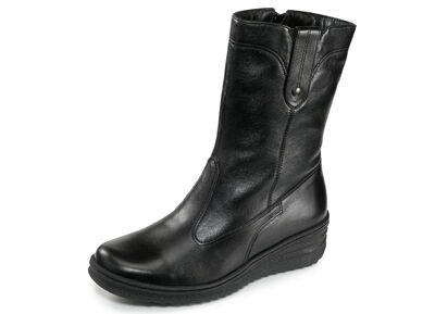 ELENA EDEN, gevoerde dameslaarzen, winterschoenen, breedte H, met lamsvacht 