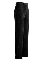 Broek in modieuze breedte ZWART