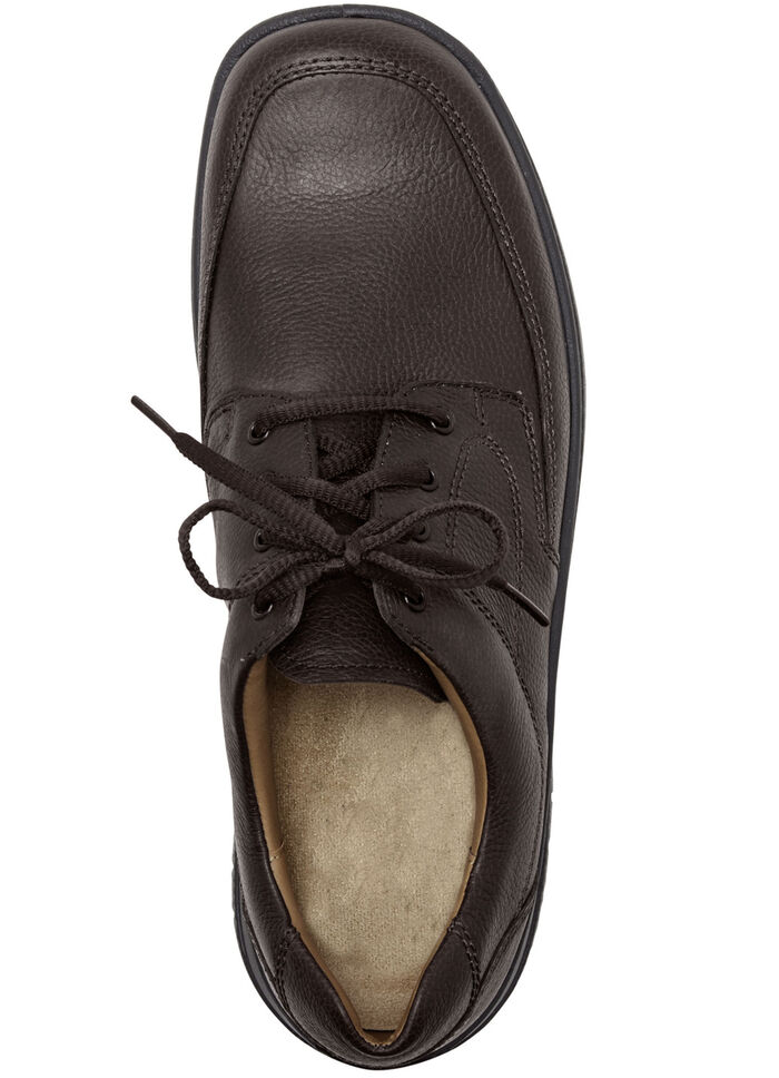 GINO GALANTE veterschoenen van fijn leer MOKKA