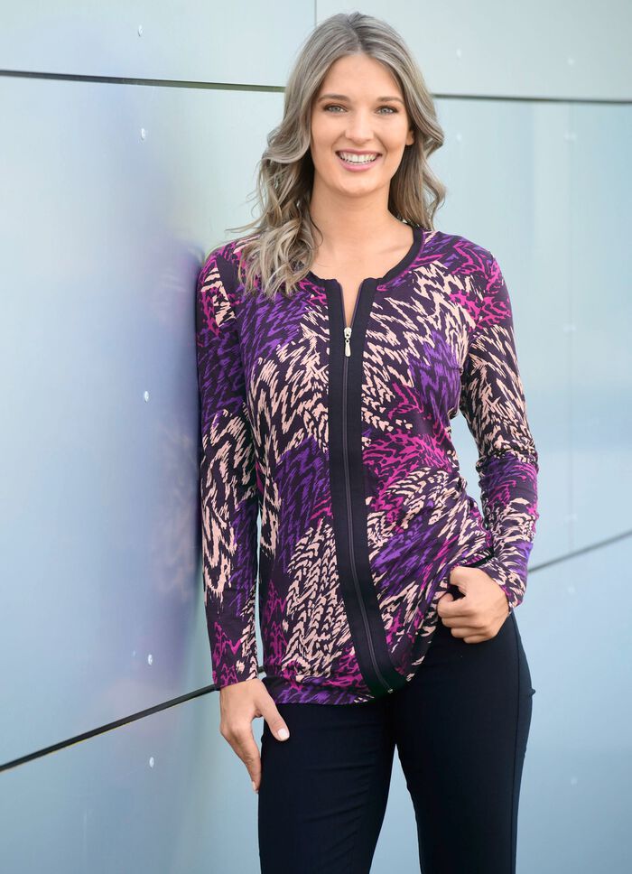 Overhemdjasje met praktische rits 