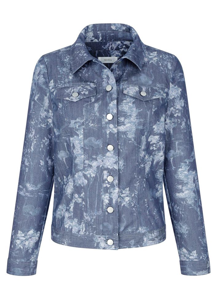 Denim jasje met knoopsluiting 